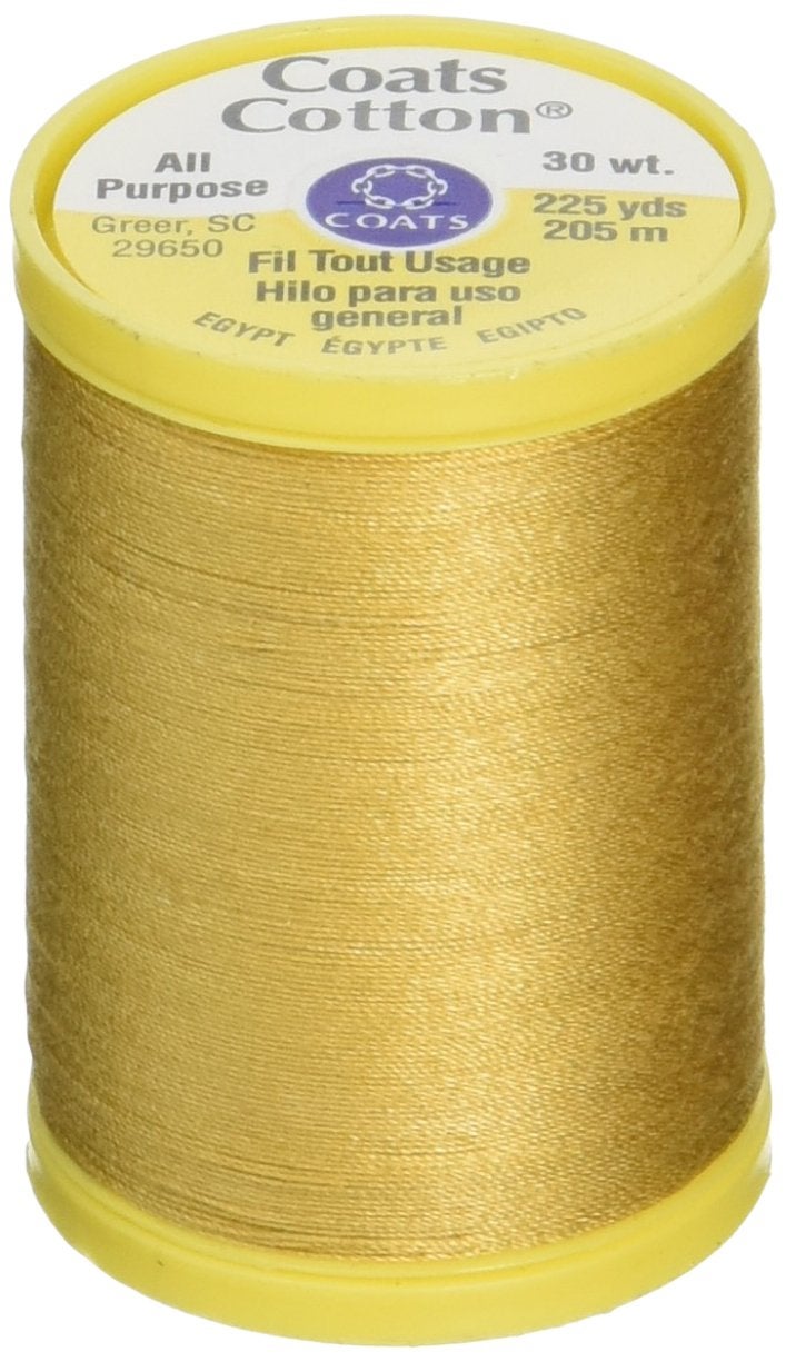 Coats Thread & Zippers Coats General Purpose Cotton Thread 225yd-Temple, Temple Gold